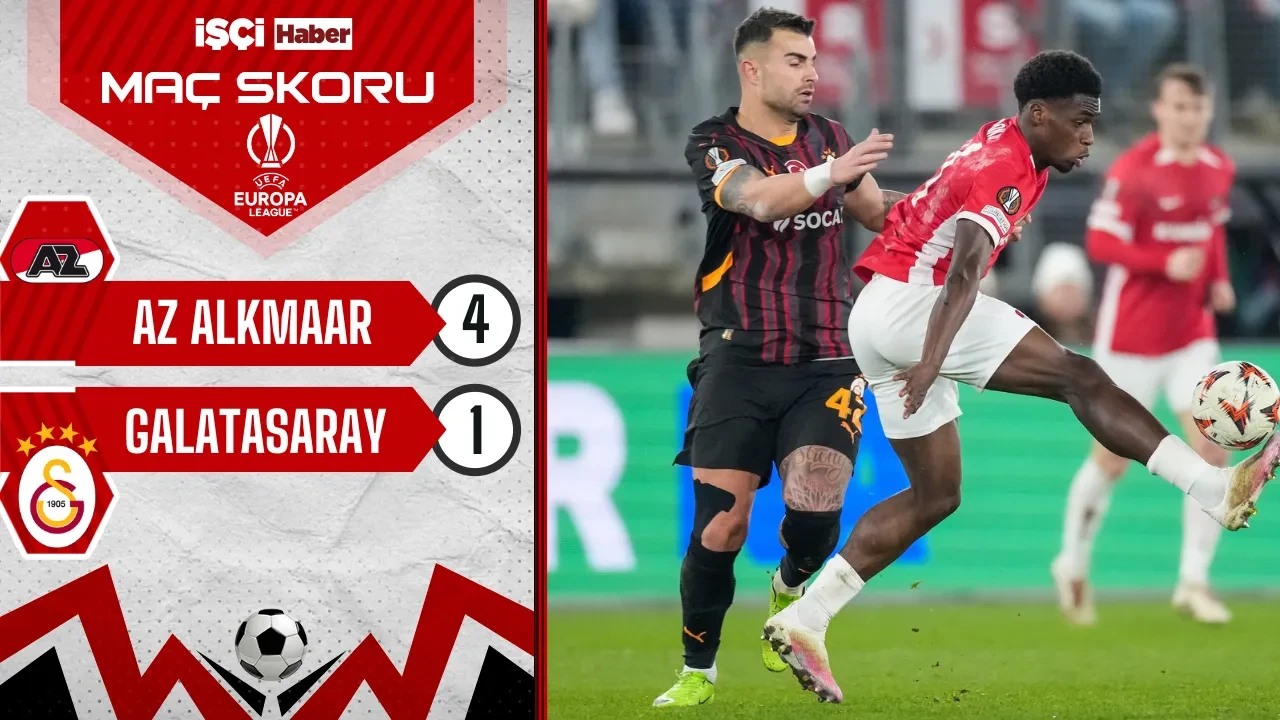 Galatasaray, AZ Alkmaar deplasmanında 4-1 mağlup oldu! Tur şansını mucizelere bıraktı