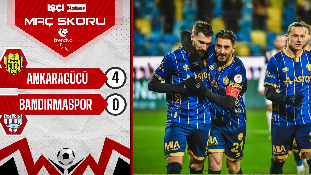 Ankaragücü, Bandırmaspor karşısında 3 puanı 4 golle aldı