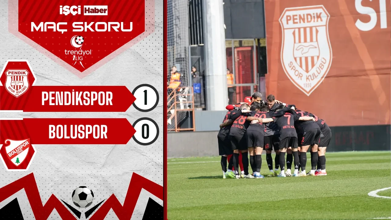 Pendikspor, Boluspor'u 1-0 mağlup etti