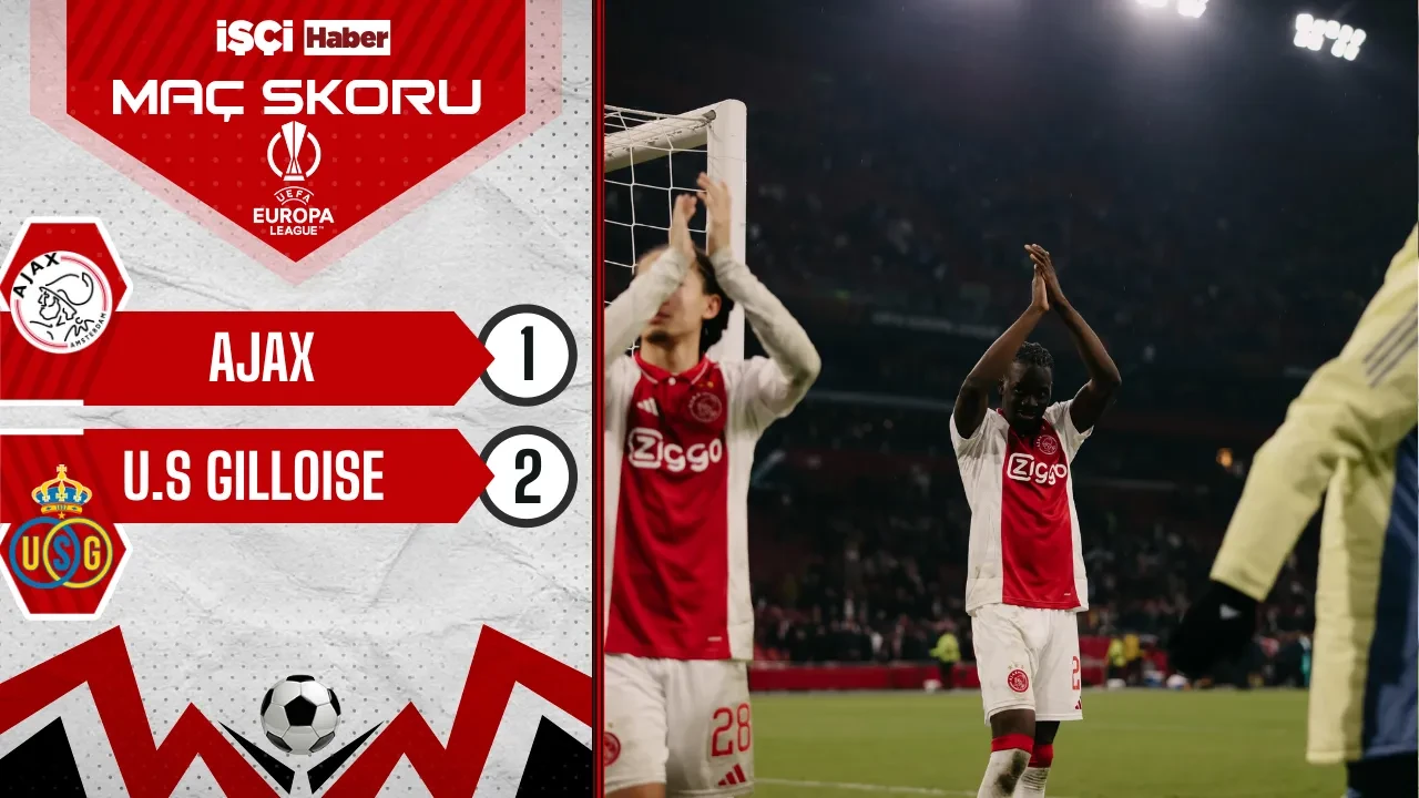 Ajax, U.S Gilloise karşısında uzatmada bulduğu golle turladı