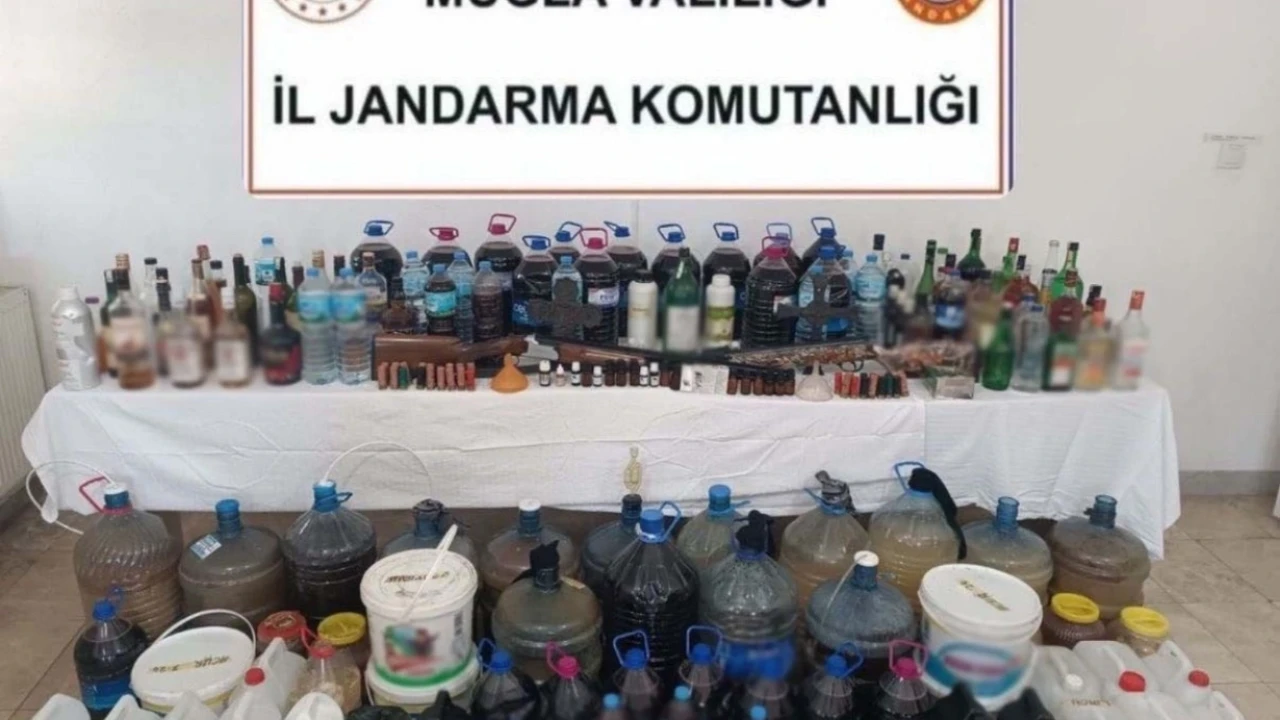 Muğla’da sahte içki operasyonu: 555 litre kaçak ürün ele geçirildi