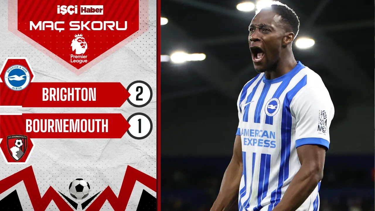 Brighton, sahasında Bournemouth'u 2-1 mağlup etti