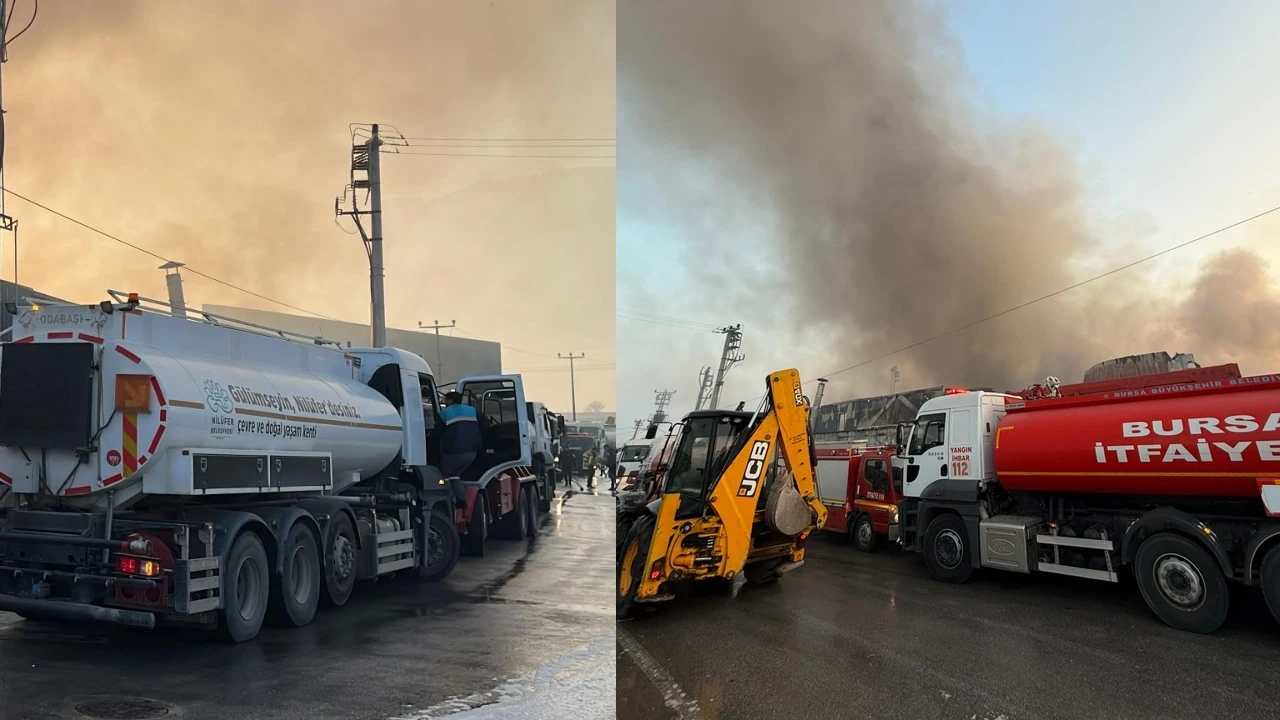 Bursa'da yangın: 2 fabrikayı alevler sardı!