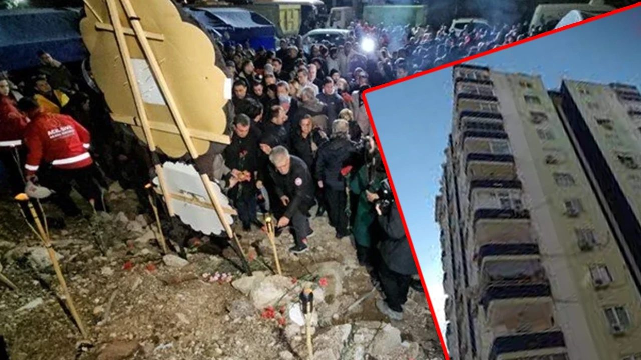 Adana'da 6 Şubat depreminin 2. yıldönümünde Alpargün Apartmanı'nda anma etkinliği düzenlendi