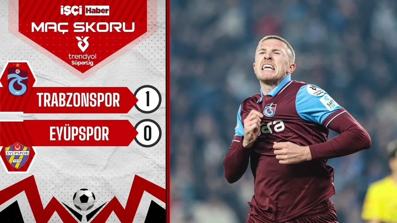 Trabzonspor, Eyüpspor’u 1-0 mağlup etti