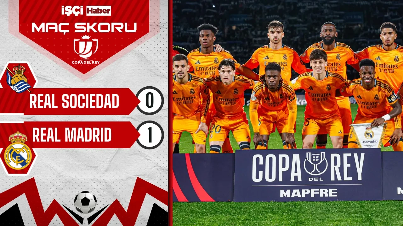 Real Madrid, Real Sociedad deplasmanında 1-0 kazandı! Arda Güler ilk 11'de yer aldı