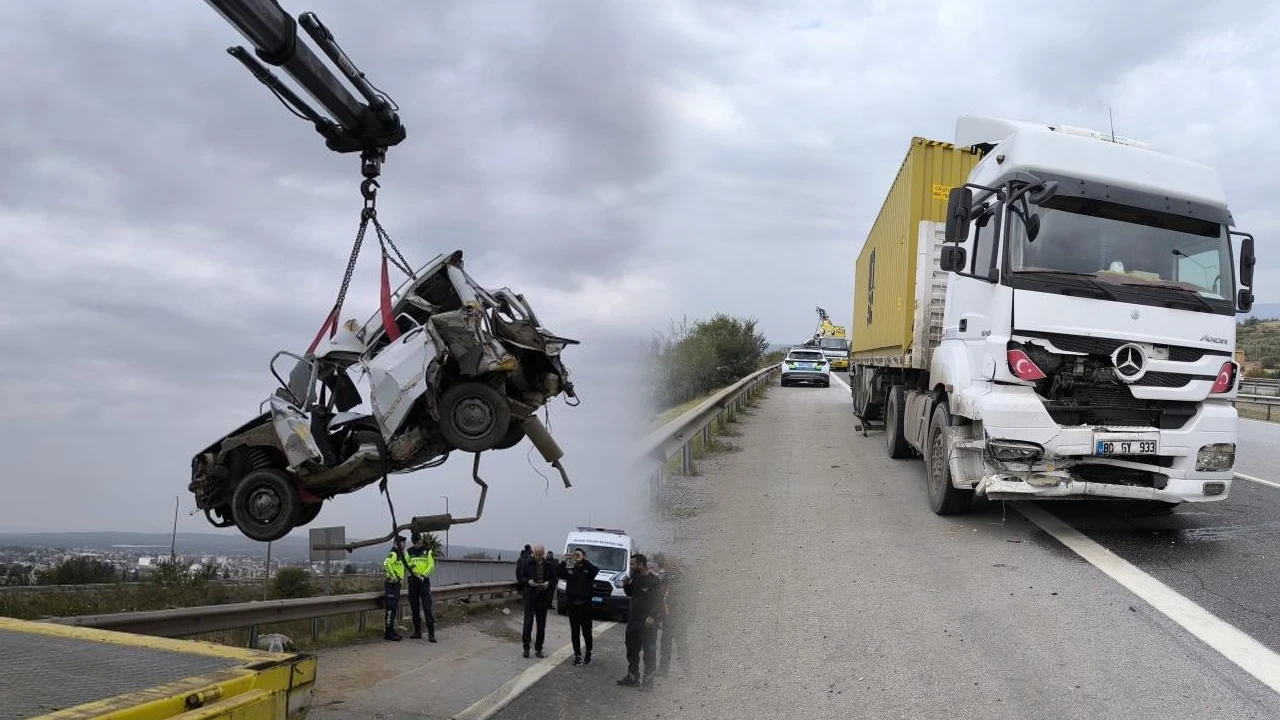 Hatay'da korkunç kaza: Tır ile otomobil çarpıştı! 2 ölü