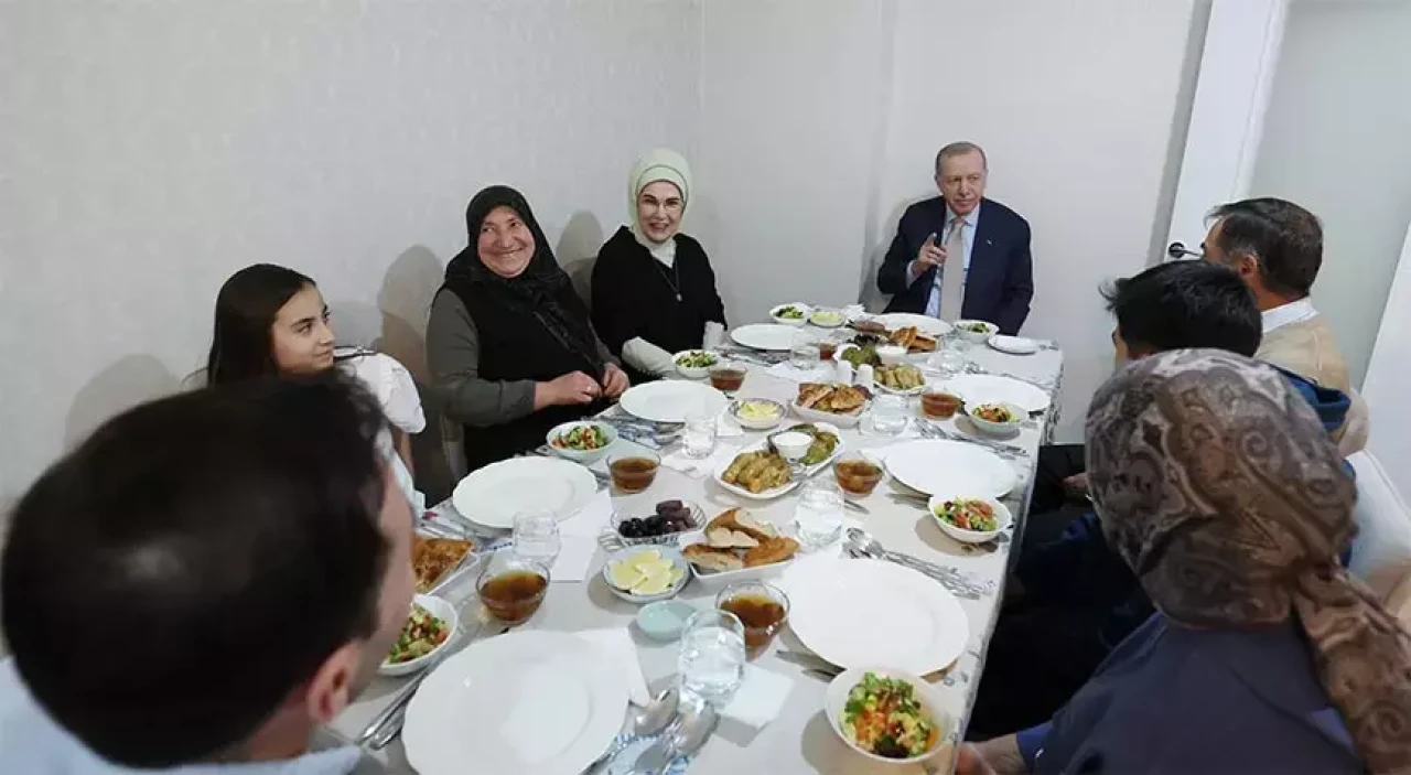 Cumhurbaşkanı Erdoğan’dan Fidan ailesine iftar ziyareti