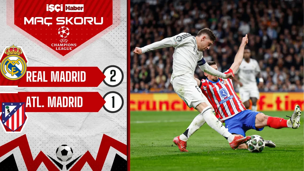 Real Madrid, Atletico Madrid'i 2-1 mağlup etti! Arda Güler süre alamadı