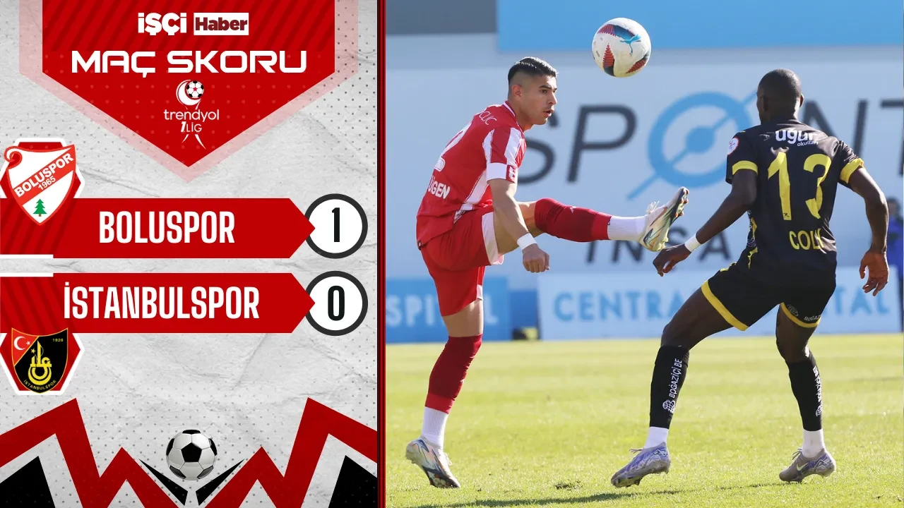 Boluspor, İstanbulspor engelini tek golle geçti