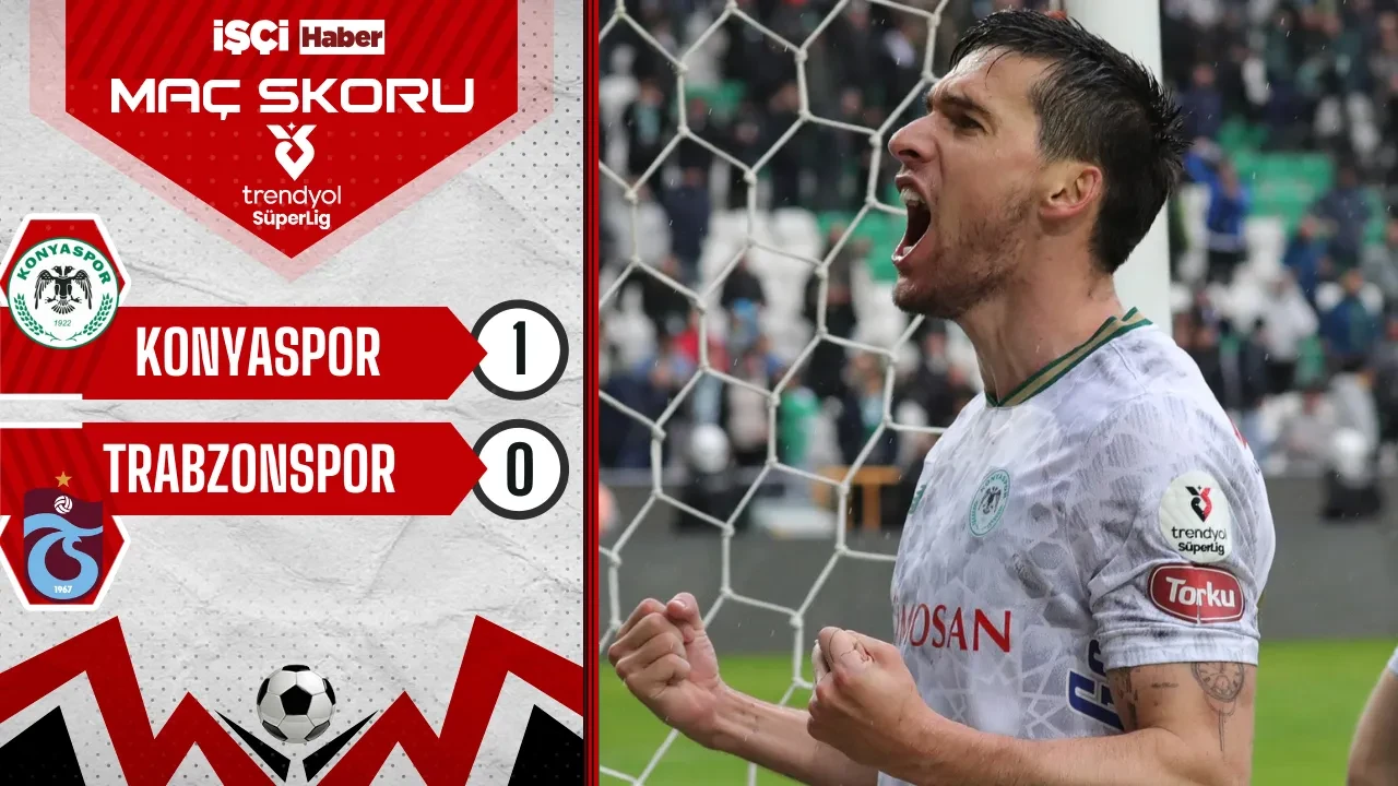 Trabzonspor, Konyaspor'a son dakikada mağlup oldu! Deplasman fobisi sürüyor