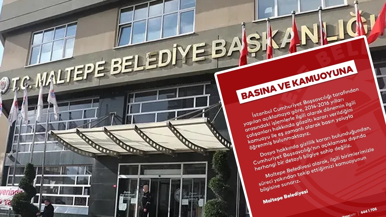 Maltepe Belediyesi'nden operasyon açıklaması geldi!