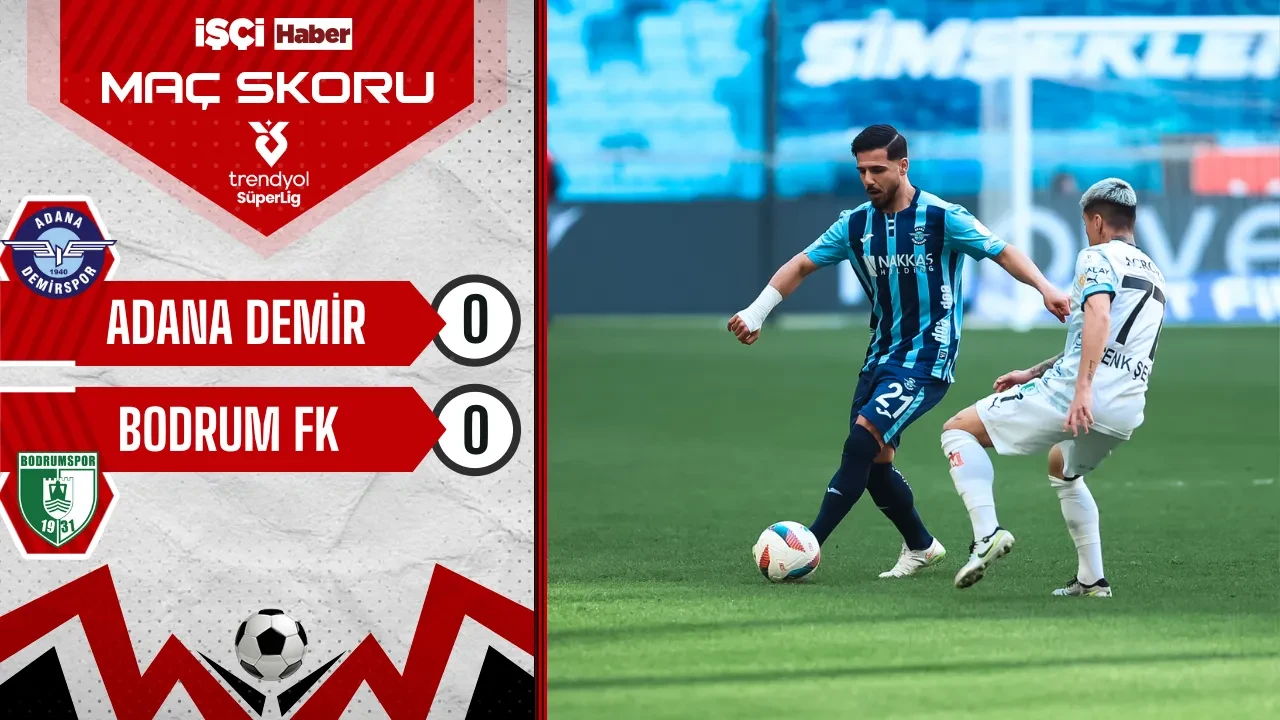 Adana Demirspor - Bodrum FK maçından gol sesi çıkmadı! Puanlar paylaşıldı