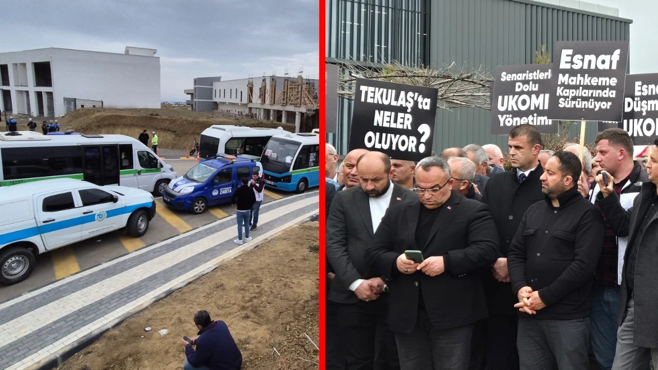 Tekirdağ'da minibüsçülerden eylem: Kontak kapattılar