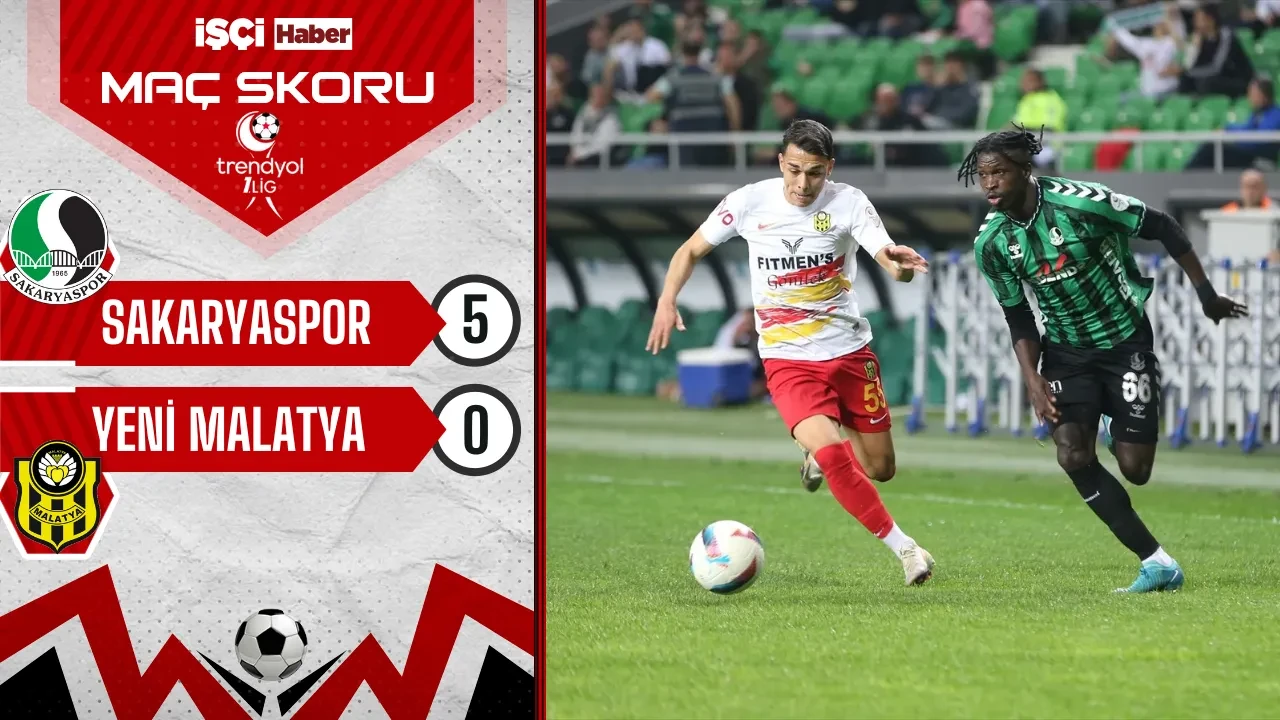 Sakaryaspor, Yeni Malatyaspor'a gol oldu yağdı! 5-0 kazandı