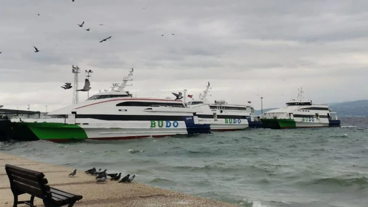 Deniz ulaşımına hava engeli: BUDO’nun iki seferi iptal edildi