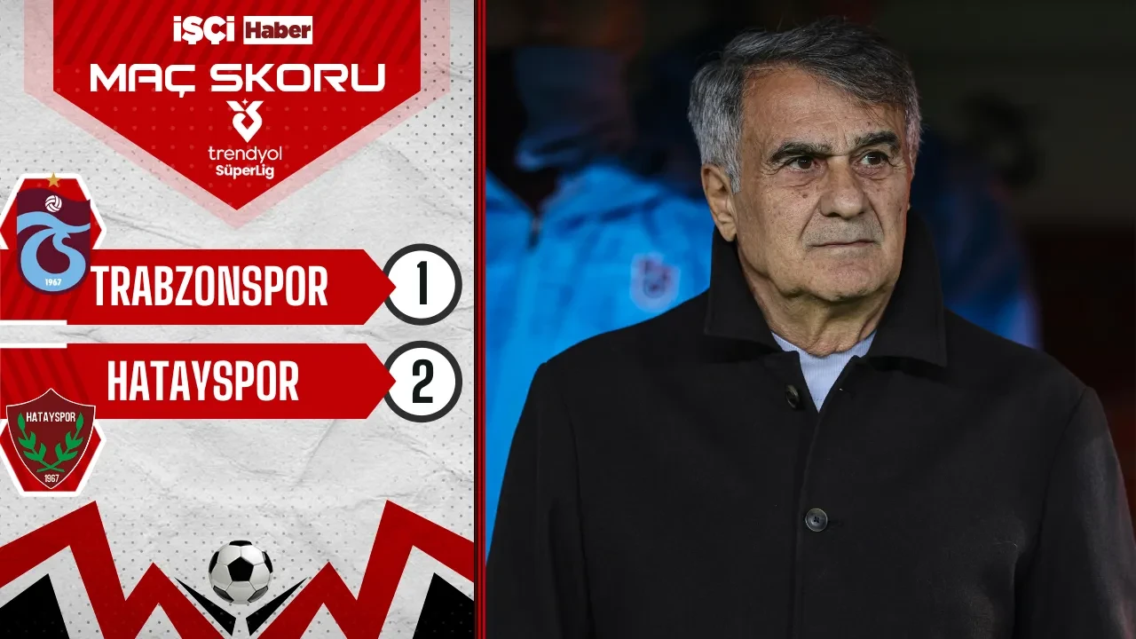 Trabzonspor, sahasında Hatayspor'a 2-1 mağlup oldu