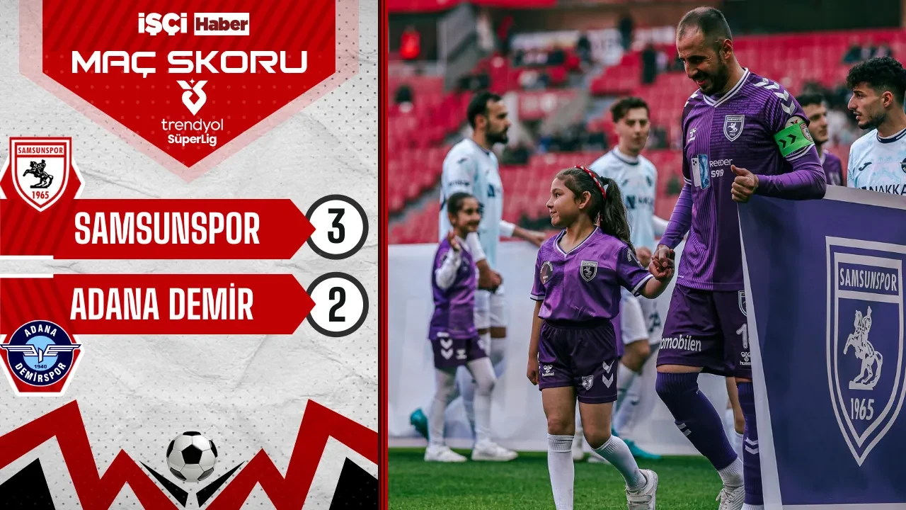 Samsunspor, Adana Demirspor'u 3-2 mağlup etti