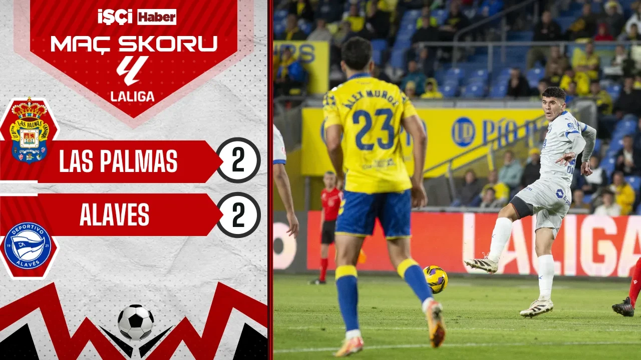 Las Palmas, Alaves karşısında puanı son dakikalarda kurtardı