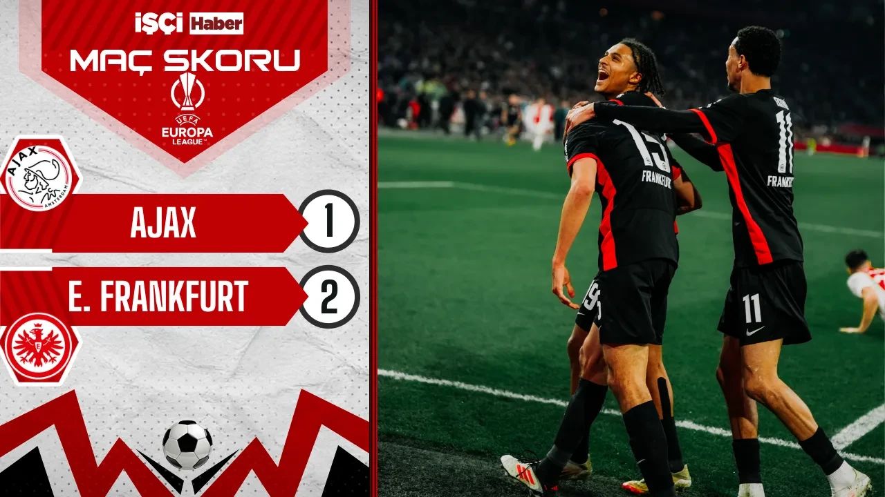 Eintracht Frankfurt, Ajax deplasmanında 2-1 kazandı! Almanya'ya avantajlı döndü