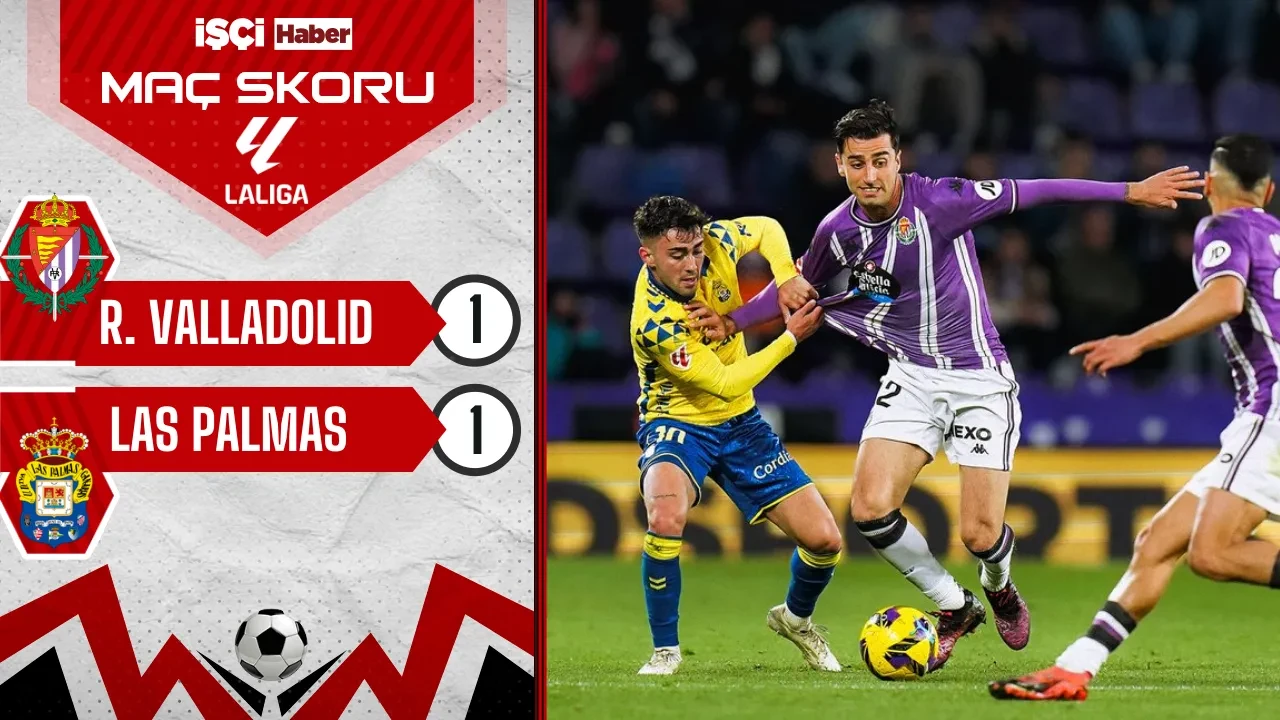 Real Valladolid, Las Palmas ile 1-1 berabere kaldı