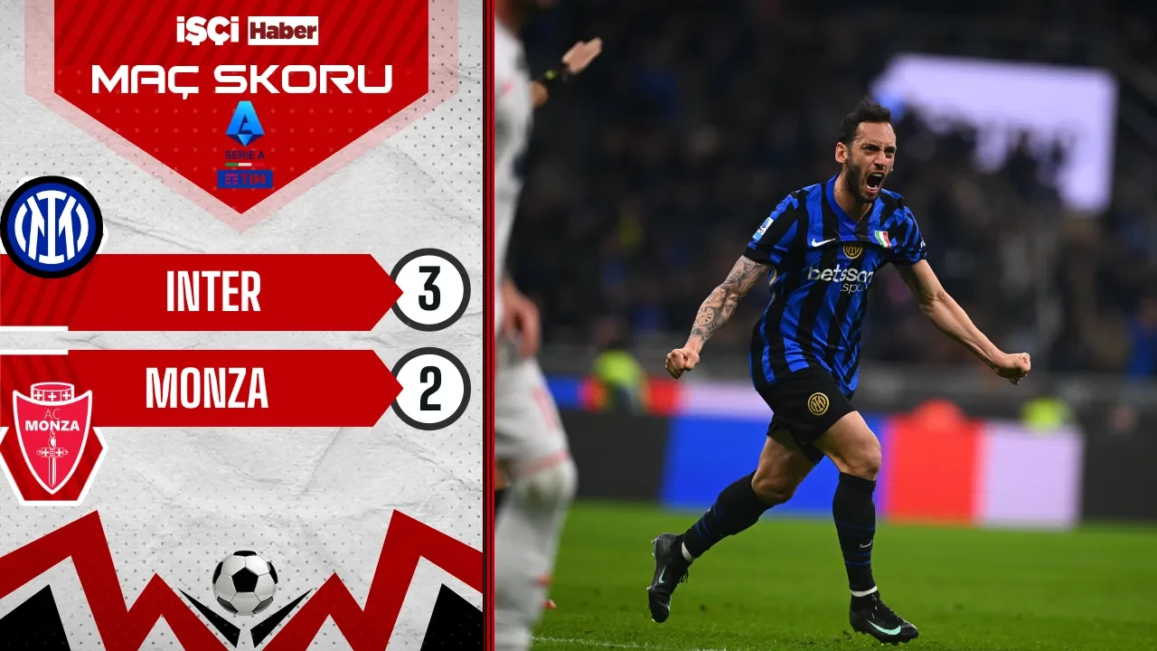 Inter, Monza karşısında 2-0'dan döndü! Hakan Çalhanoğlu gol attı