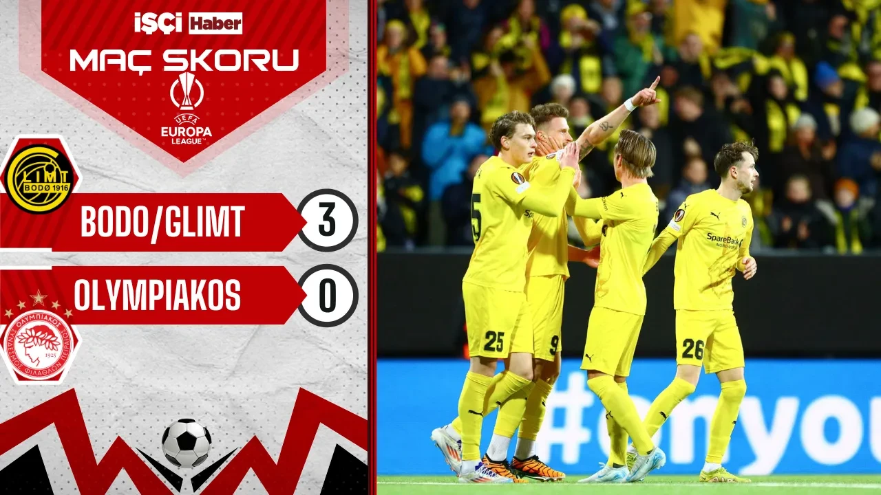 Bodo/Glimt, Olympiakos'u 3-0 mağlup etti! Çeyrek final kapısını araladı