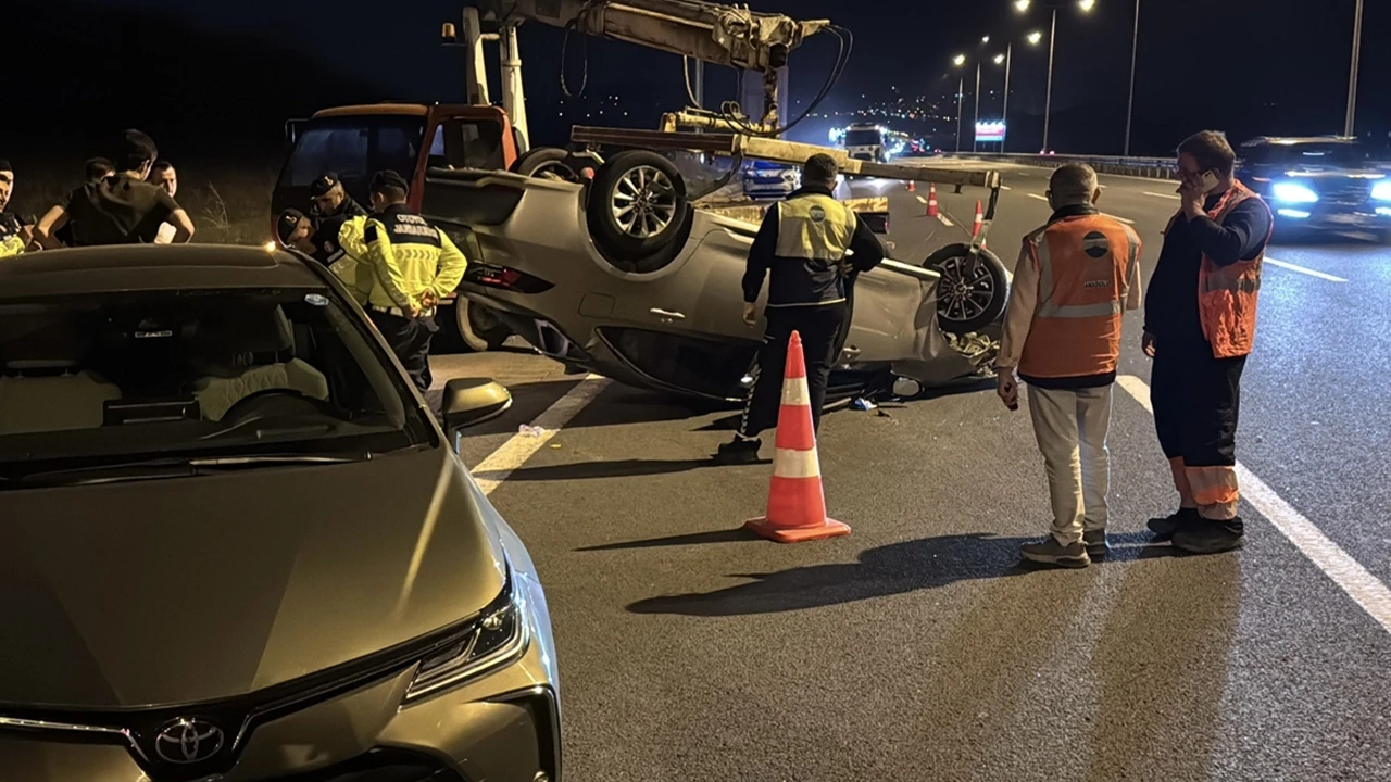 Kuzey Marmara Otoyolu'nda kaza: 2'si çocuk 5 kişi yaralandı