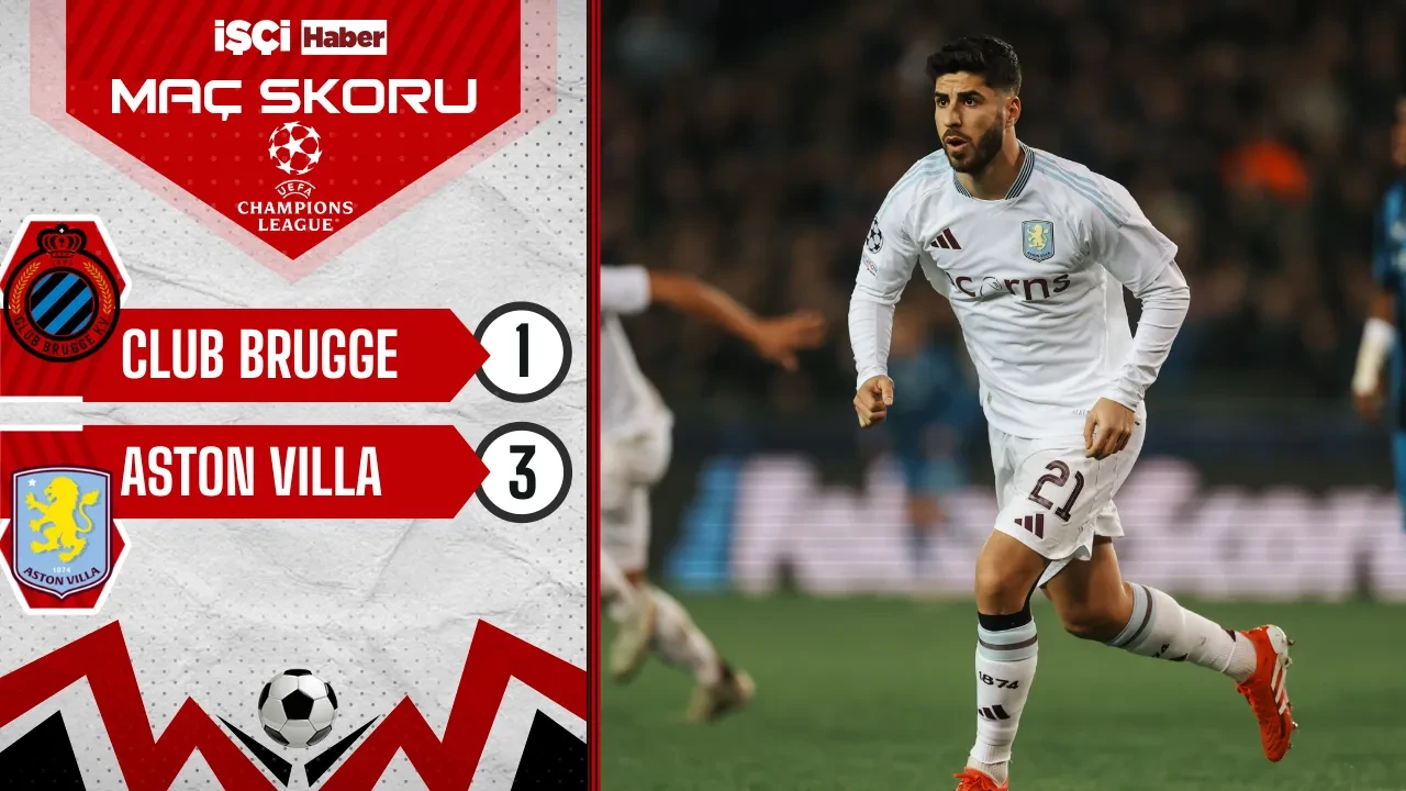 Aston Villa, Club Brugge deplasmanında 3-1 kazandı! Çeyrek final kapısını araladı