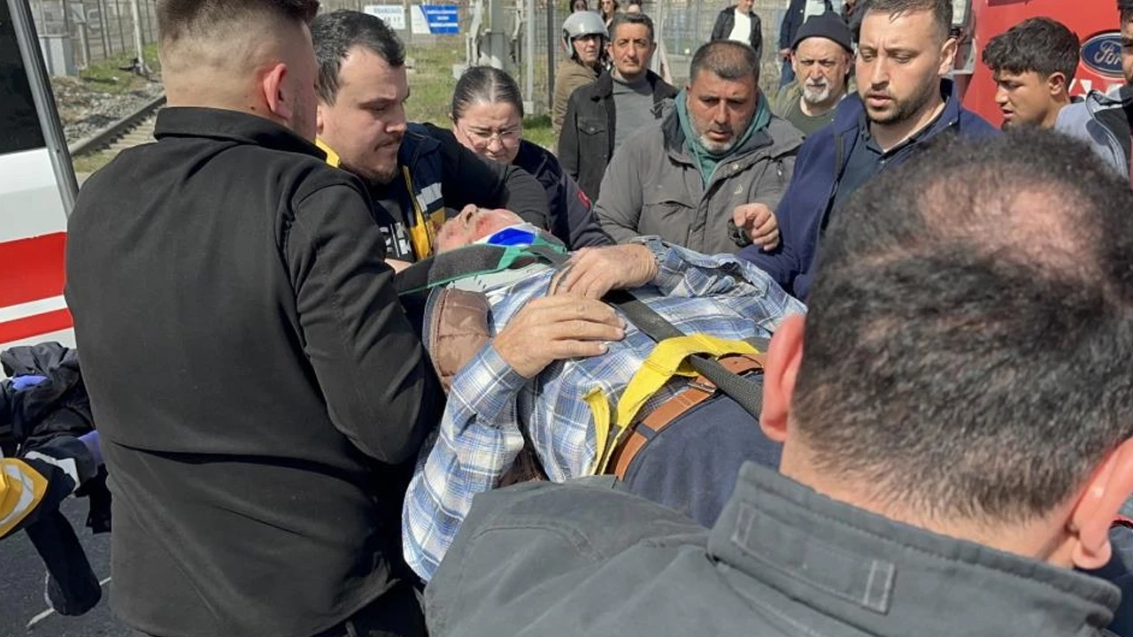 Tekirdağ'da feci kaza: Bisiklete binen yaşlı adama tren çarptı!