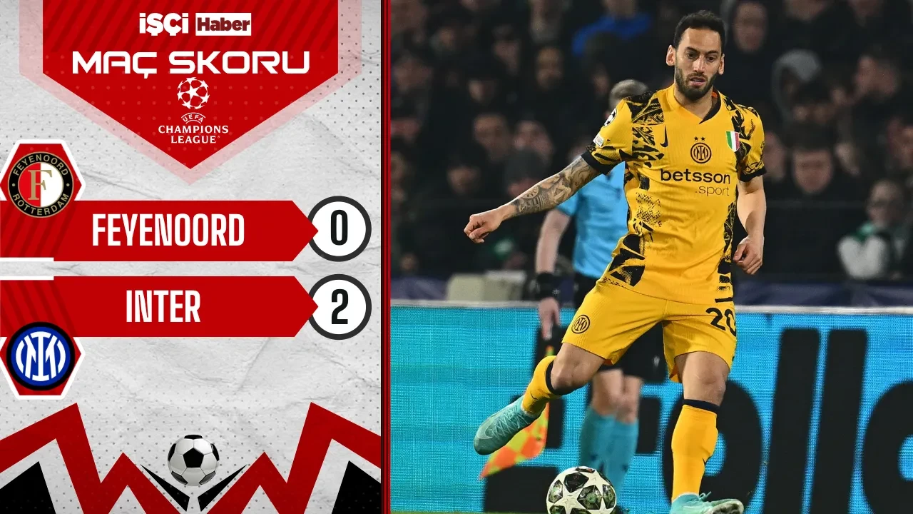 Inter, Feyenoord deplasmanında 2-0 kazandı! Hakan Çalhanoğlu, ikinci yarıda forma giydi