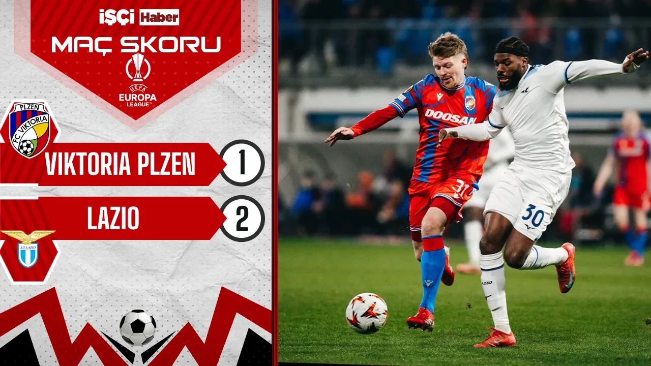 9 kişi kalan Lazio, Viktoria Plzen deplasmanında 2-1 kazandı