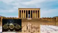 Anıtkabir'de bulunan 105 pirinç vazo içerisine Türkiye dışında hangi ülkelerden topraklar konulmuştur?