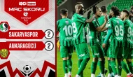 Sakaryaspor - Ankaragücü maçı 2-2 sona erdi!