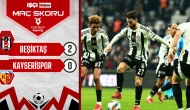 Beşiktaş, Kayserispor'u 2-0 mağlup etti!