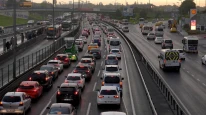 İstanbul'da kuvvetli yağış nedeniyle trafik yoğunluğu arttı