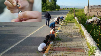 Muş'ta yağmur ile birlikte gökten bilinmeyen bir cisim yağdı