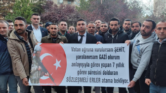 Sözleşmeli er ve erbaşlar atama talep ediyor!