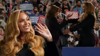 Beyonce, Kamala Harris'e destek mitinginde!