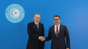 Cumhurbaşkanı Erdoğan Kırgızistan'da: Türk dünyası birlikte güçlenecek