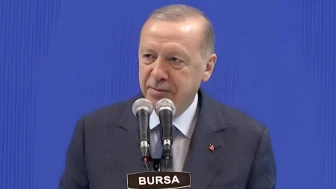 Cumhurbaşkanı Erdoğan Bursa'da konuşma yapıyor