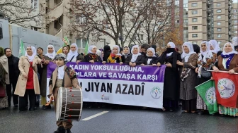 Kartal Meydanı'na yürüyen binlerce kişi "Savaşa, kayyıma, yoksulluğa dur" dedi