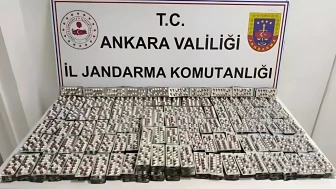 Ankara'da uyuşturucu operasyonu: 7 bin 650 hap ele geçirildi