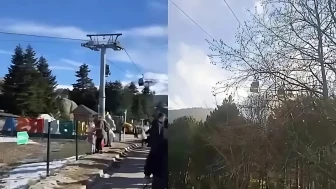 Bursa teleferik aksaması: Vatandaşlar havada dakikalarca asılı kaldı