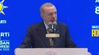 Cumhurbaşkanı Erdoğan, AK Parti Van 8. Olağan İl Kongresi'nde konuşuyor