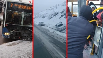 Elazığ'da gizli buzlanma kazalara neden oldu!