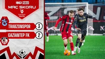 Trabzonspor, Gaziantep FK'yı 3-2 mağlup ederek çıkışını sürdürdü