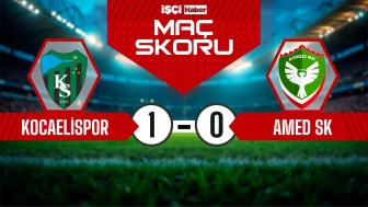 Kocaelispor, Amed SK karşısında tek golle kazandı