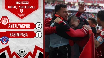 Antalyaspor, sahasında Kasımpaşa'yı 2-1 mağlup etti