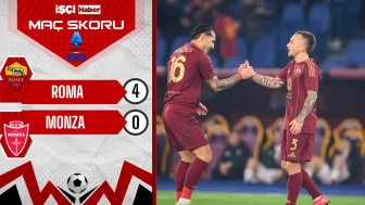 Roma, Monza karşısında 3 puanı 4 golle aldı